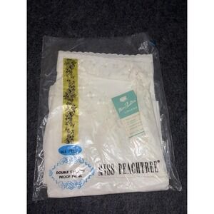 Vintage Miss Peachtree Half Slip Womens 32 White Cotton Blend Dress Short